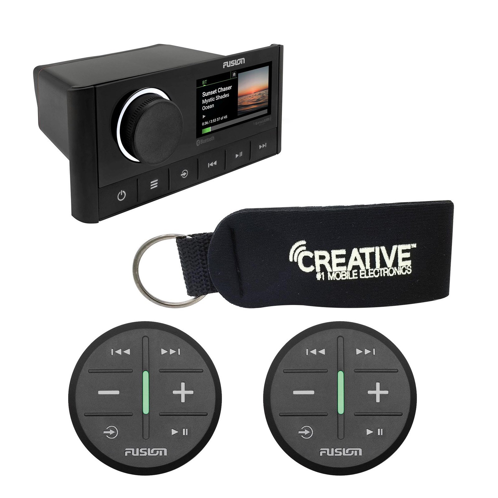 Fusion MS-RA670 Apollo Marine System With Built In Wi-Fi and 2 Wireless Remotes