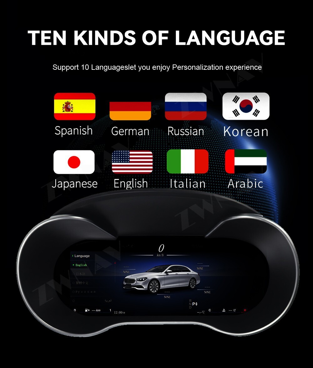 Car Instrument LCD Digital Cluster For Mercedes Benz G Class 2014-2018 dashboard