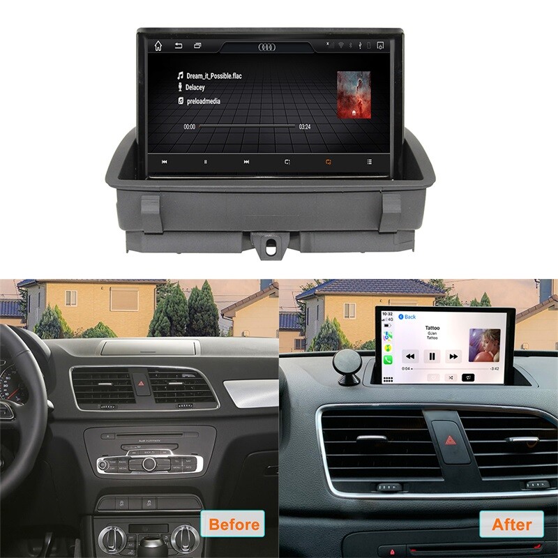For Audi Q3 2013-2018 Car Stereo Radio 8″ Android 7.1 Carplay GPS 8 Core 8G+128G