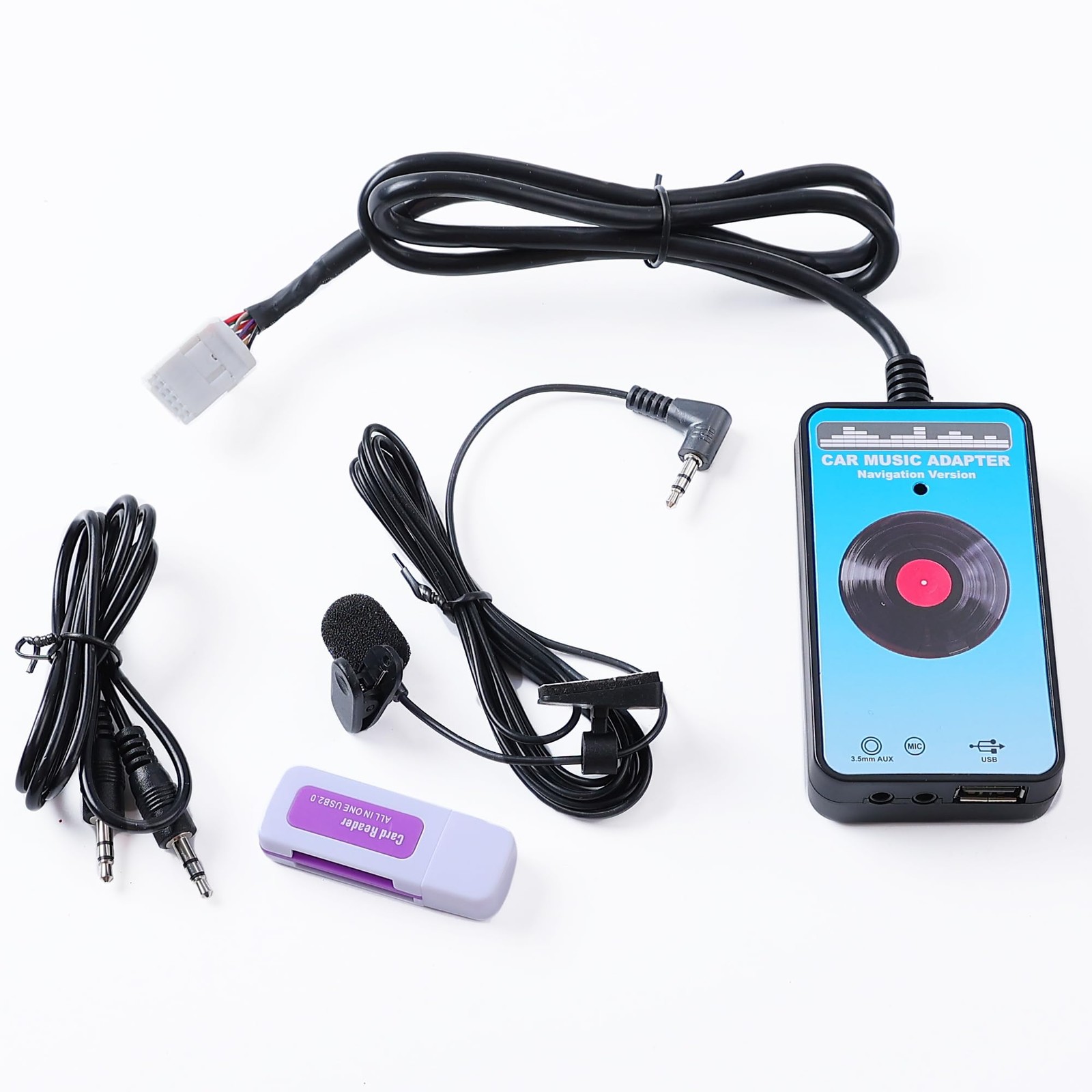 Factory Radio Upgrade Bluetooth Car Audio Input Adapter with USB AUX 3 in 1 M…