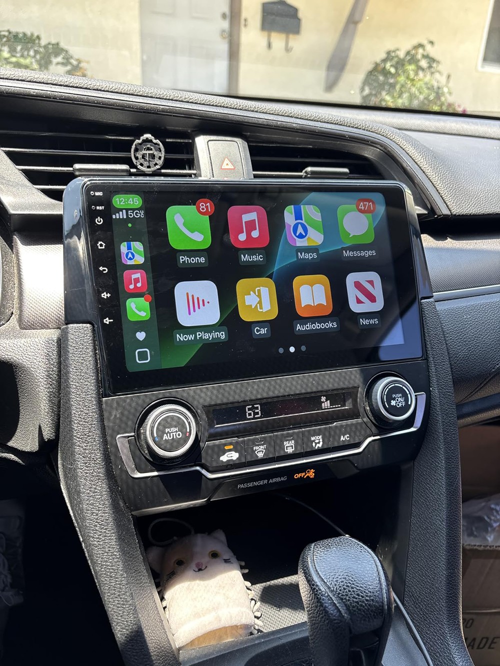 For Honda Civic 9″ Android 13 Carplay Car Radio GPS Navigation SWC WIFI + Camera