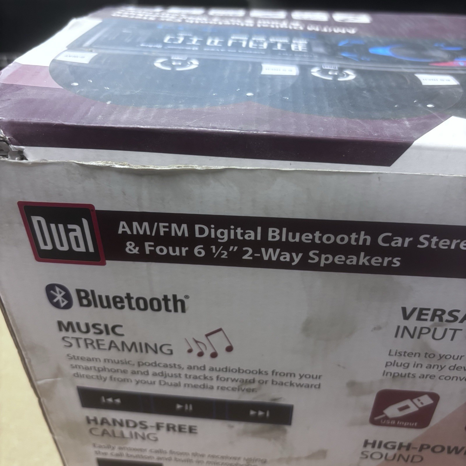 Car Stereo AM/FM Digital Car Stereo & Four 6 1/2 in 2-Way Speakers XDM17SPK4 New