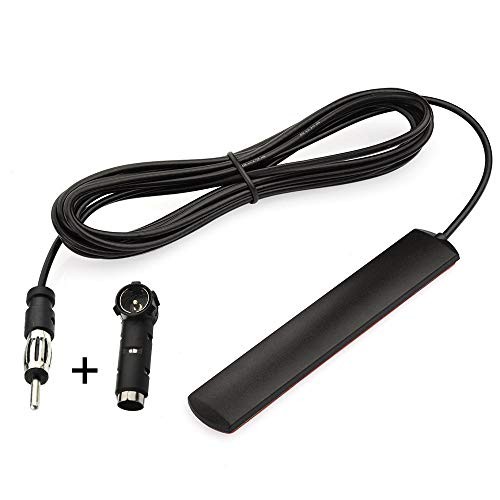 Car Stereo FM Radio Antenna, Hidden Windshield Antenna, DIN Plug black