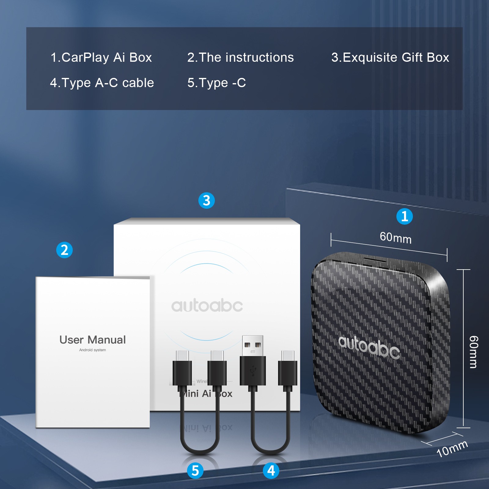 Wireless CarPlayAndroid AutoAdapter Magic Box with Netflix/YouTube/Disney/Google
