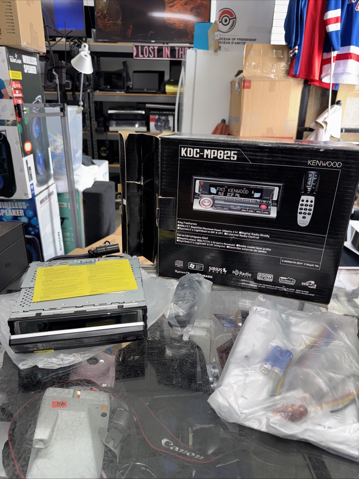 Kenwood KDC-MP825 CD/MP3/WMA receiver with CD changer controls