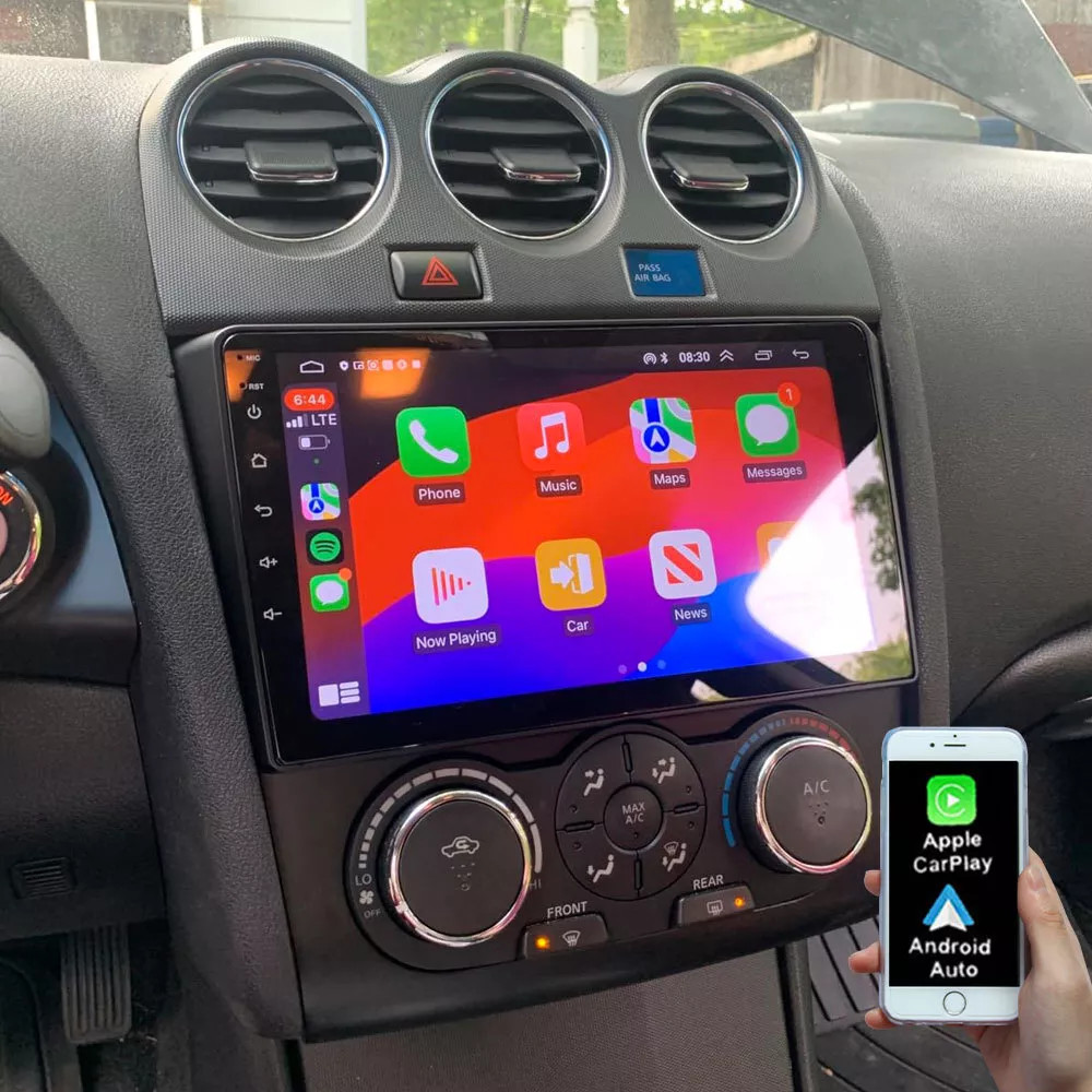 For 2007-2012 Nissan Altima Apple CarPlay Car Radio Android 12 GPS Stereo 2+32GB