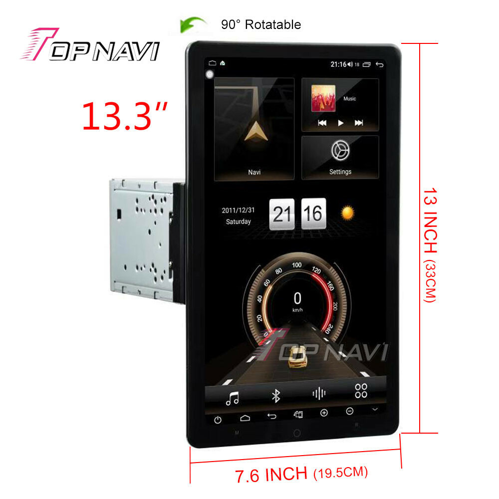 4+64G Double Din Car Stereo Radio Player Android GPS Touch Screen Navigation BT