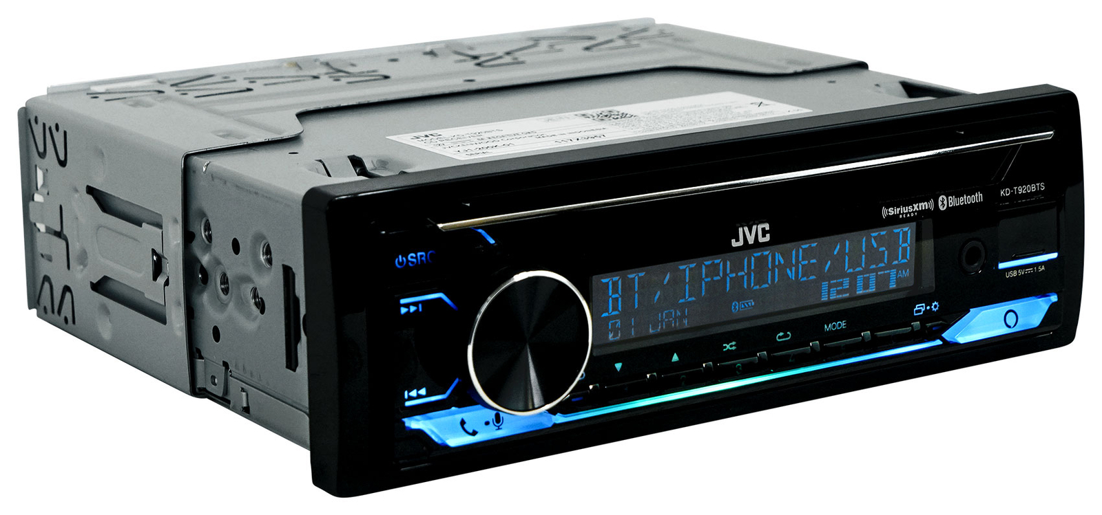 JVC KD-T920BTS Car Stereo CD Receiver Bluetooth/USB/XM Ready/Alexa/13-Band EQ