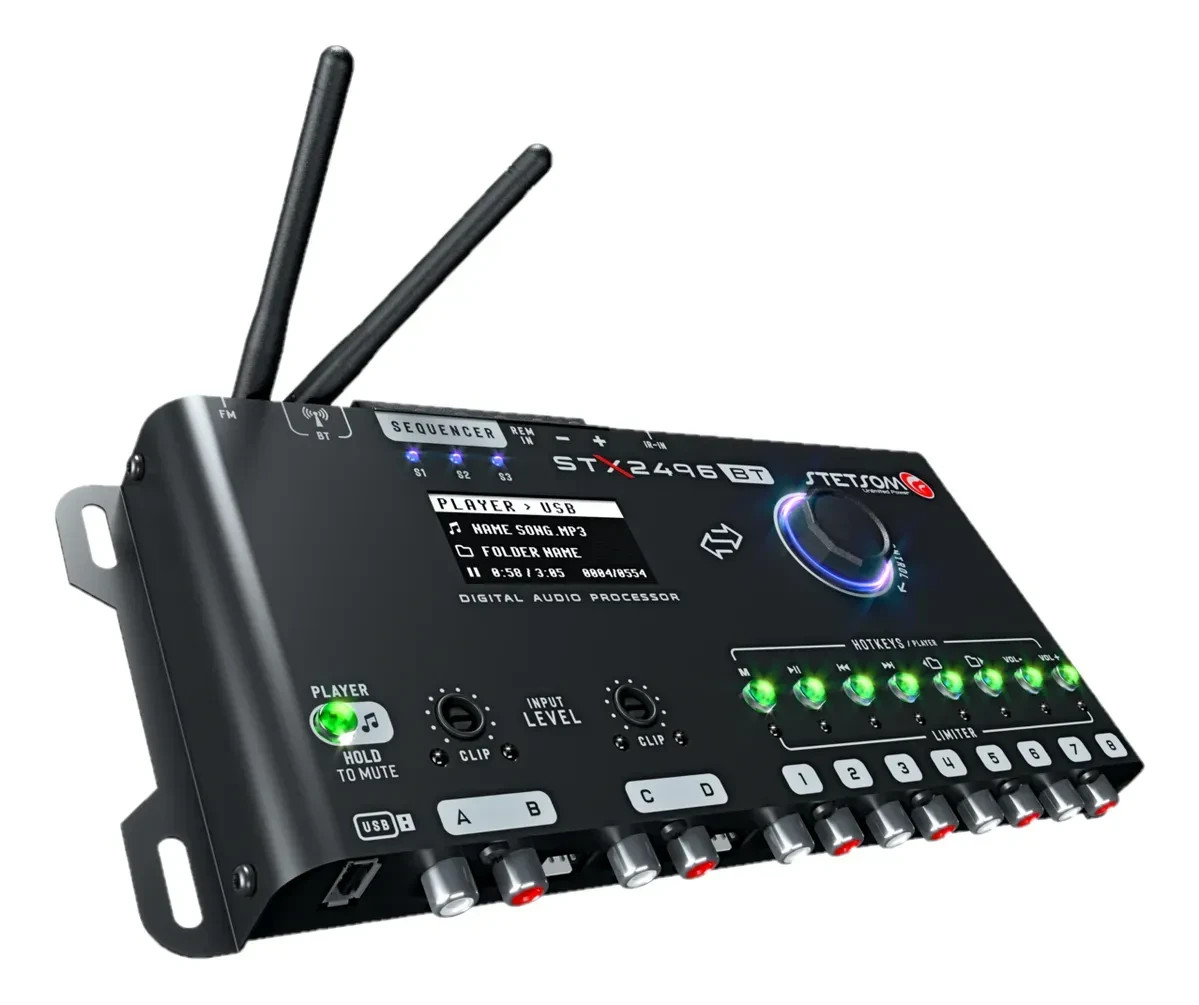 Stetsom Stx2496 BT Processor Launch with App Player