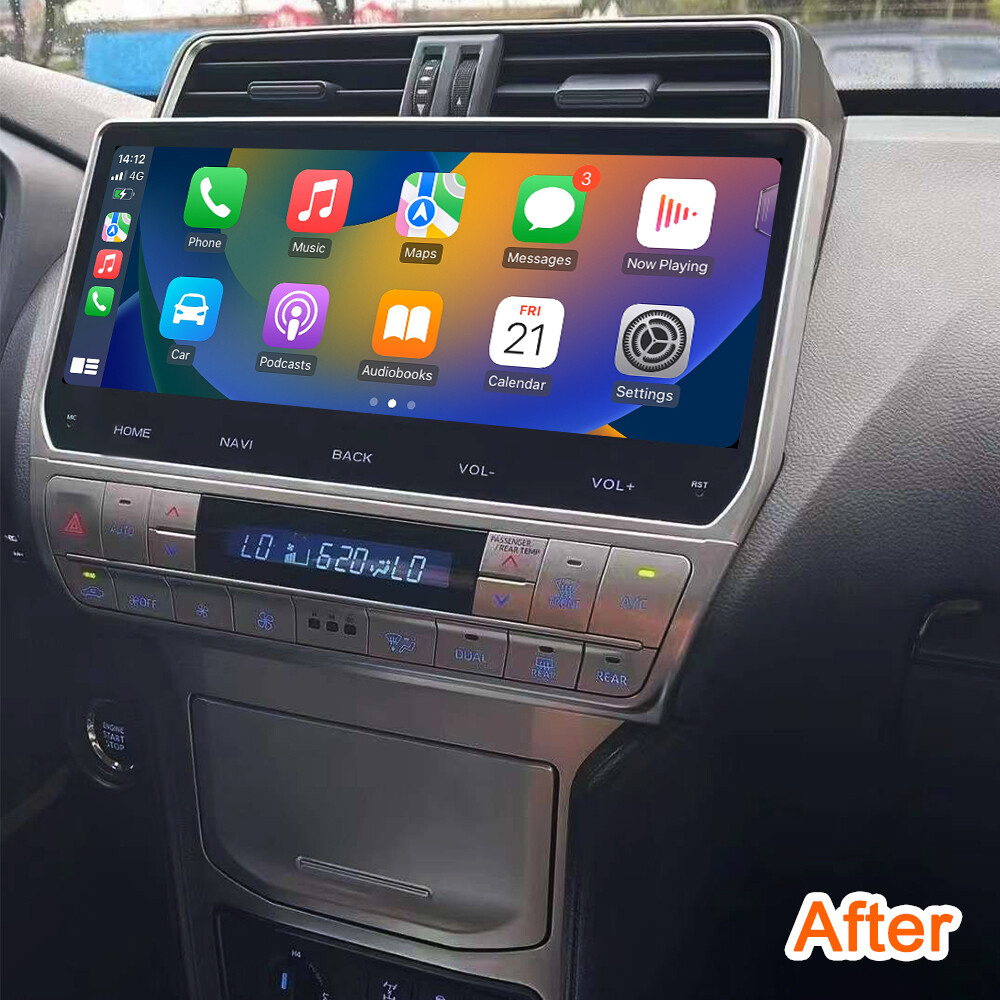 12.3″ Center Multimedia For Toyota Prado 2018 Car Stereo Radio GPS Navi Android