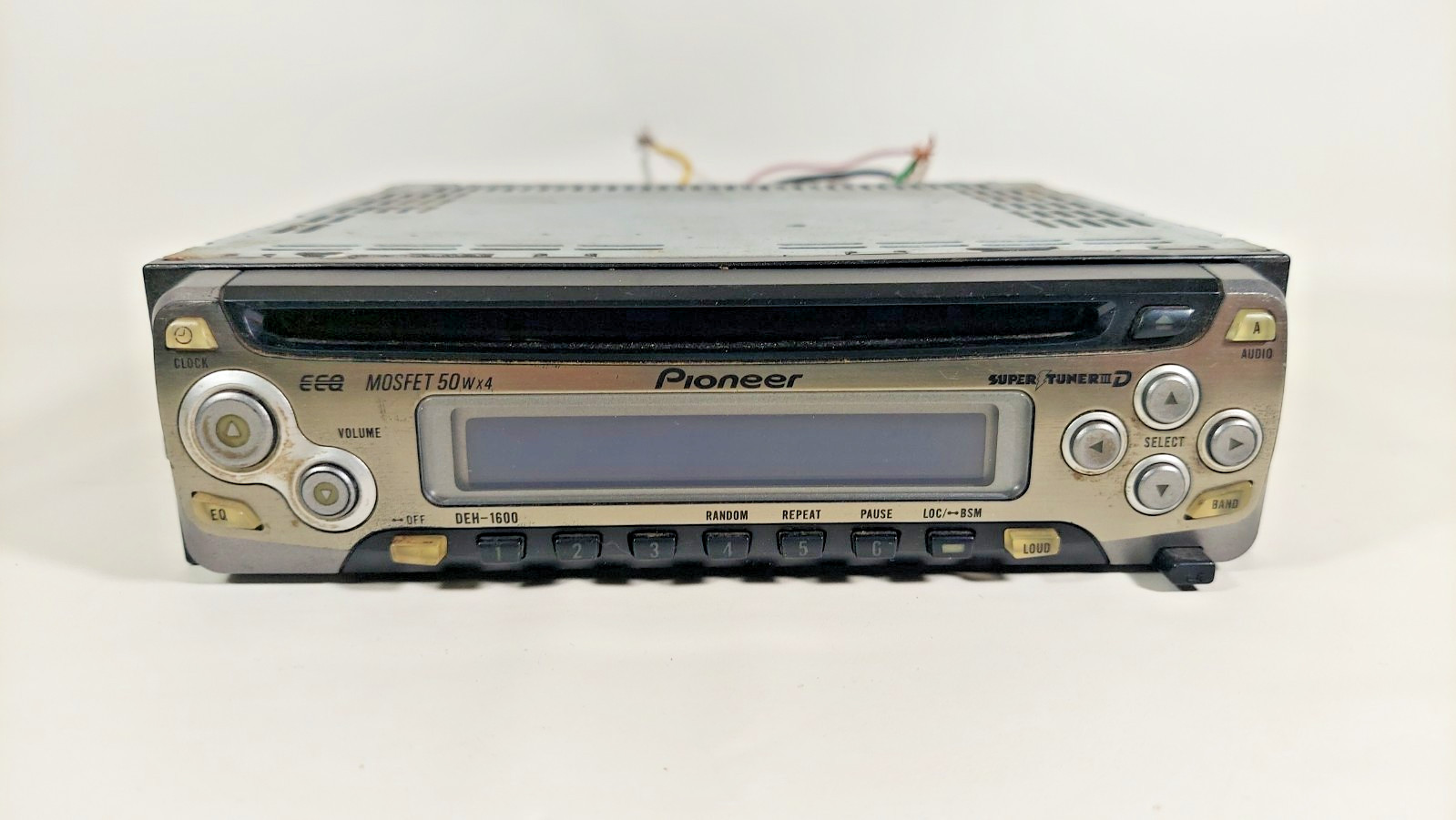 Vtg Pioneer DEH-1600 Super Tuner III Car CD Player High Power Mosfet