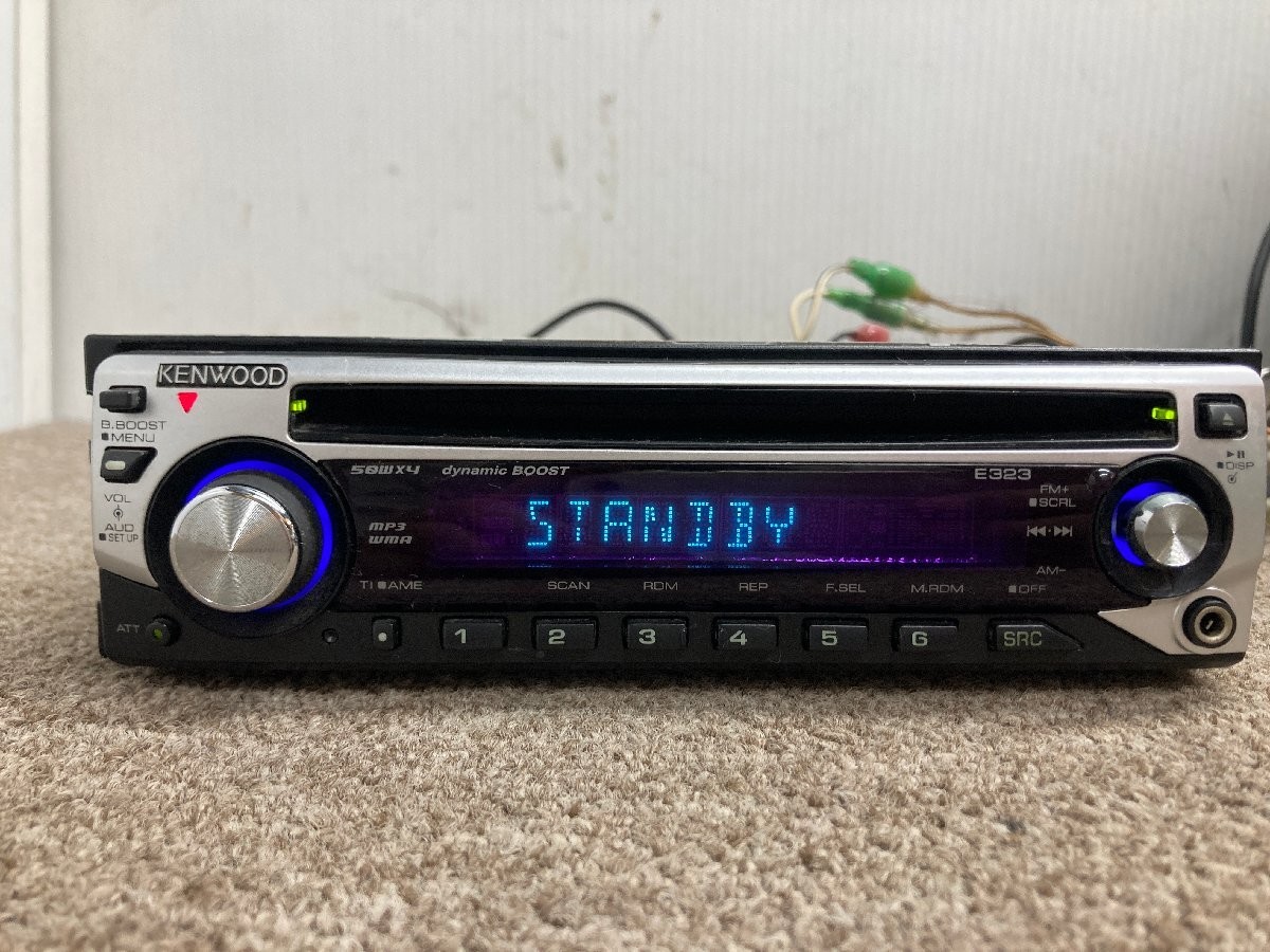 Kenwood E323STN 1DIN CD MP3 AUX Car Audio Near Mint JAPAN