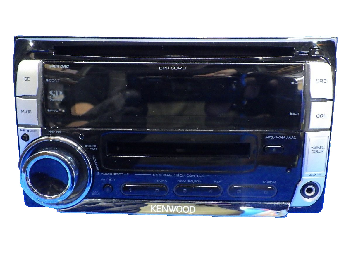 JDM Kenwood DPX-50MD 2DIN CD MD Player Daihatsu Toyota 10P 6P Harness OEM Opt
