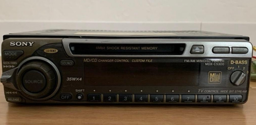 Sony MDX-C5300 Car Audio MD Player 1DIN FM AM Tuner Head Unit 1999 Japan