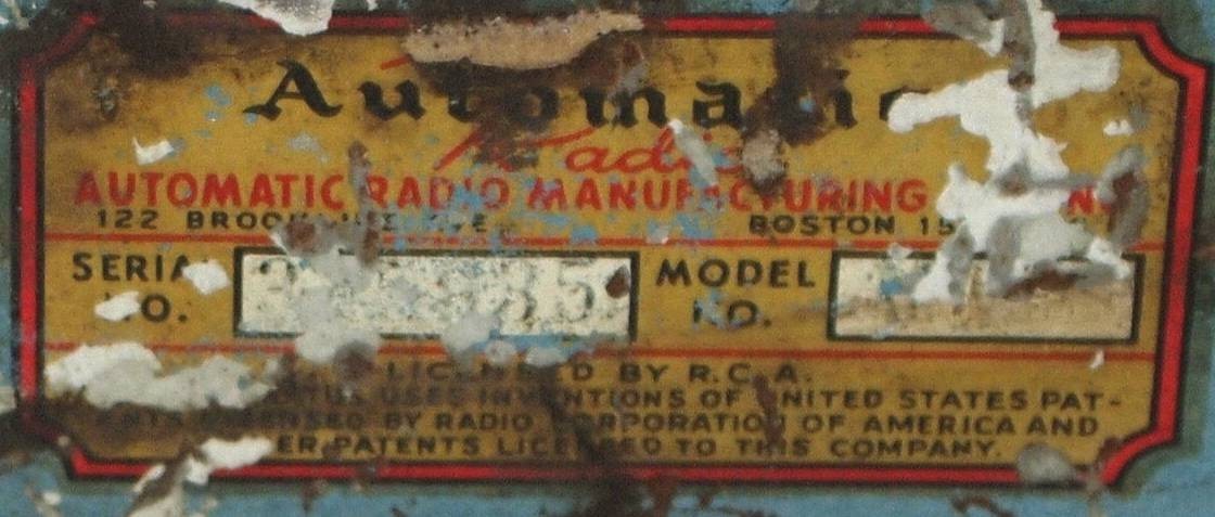 Rare!! Vtg 1950’s “AUTOMATIC” Brand AM CAR RADIO Vacuum Tube (UNTESTED!!)