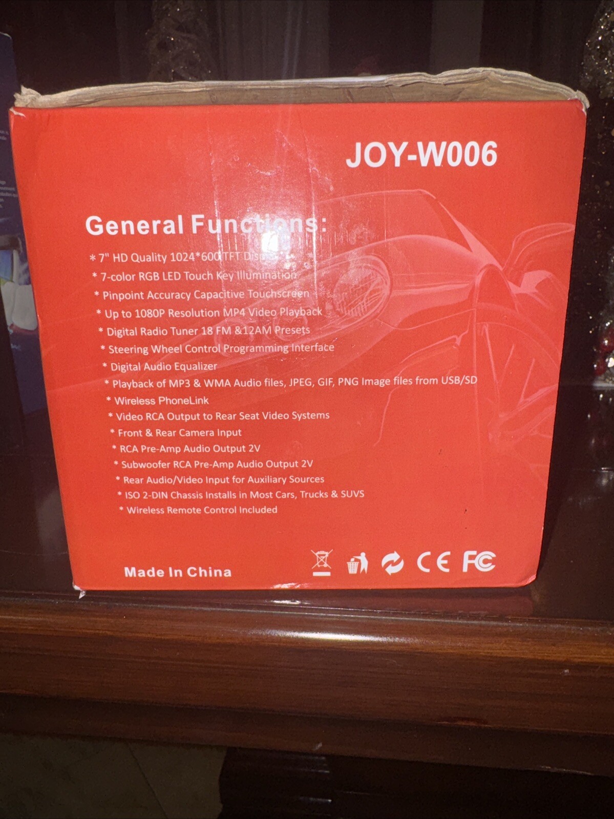 JoyBring JOY-W006 Black Stereo 7″HD With Hardware