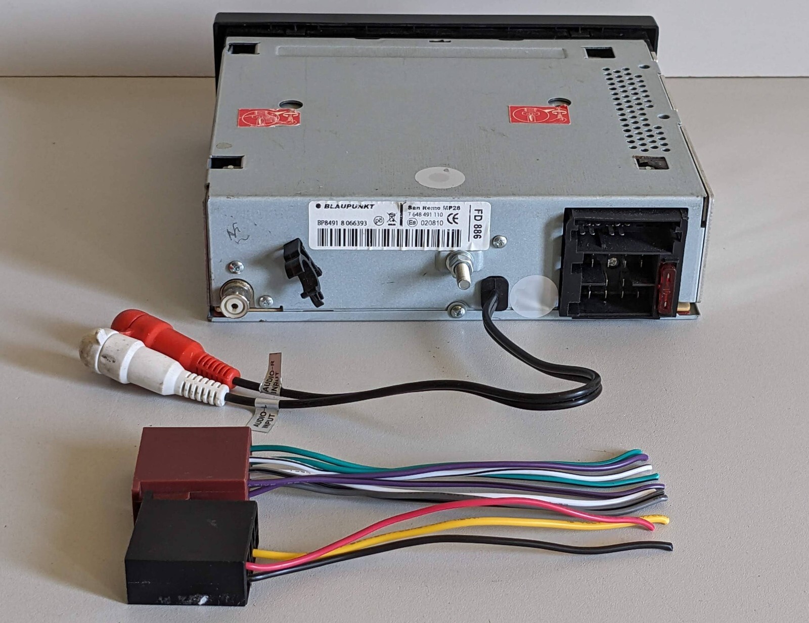 Blaupunkt San Remo MP28 7 648 491 11 Original Car Radio CD MP3 Aux-In 4×40 Watt