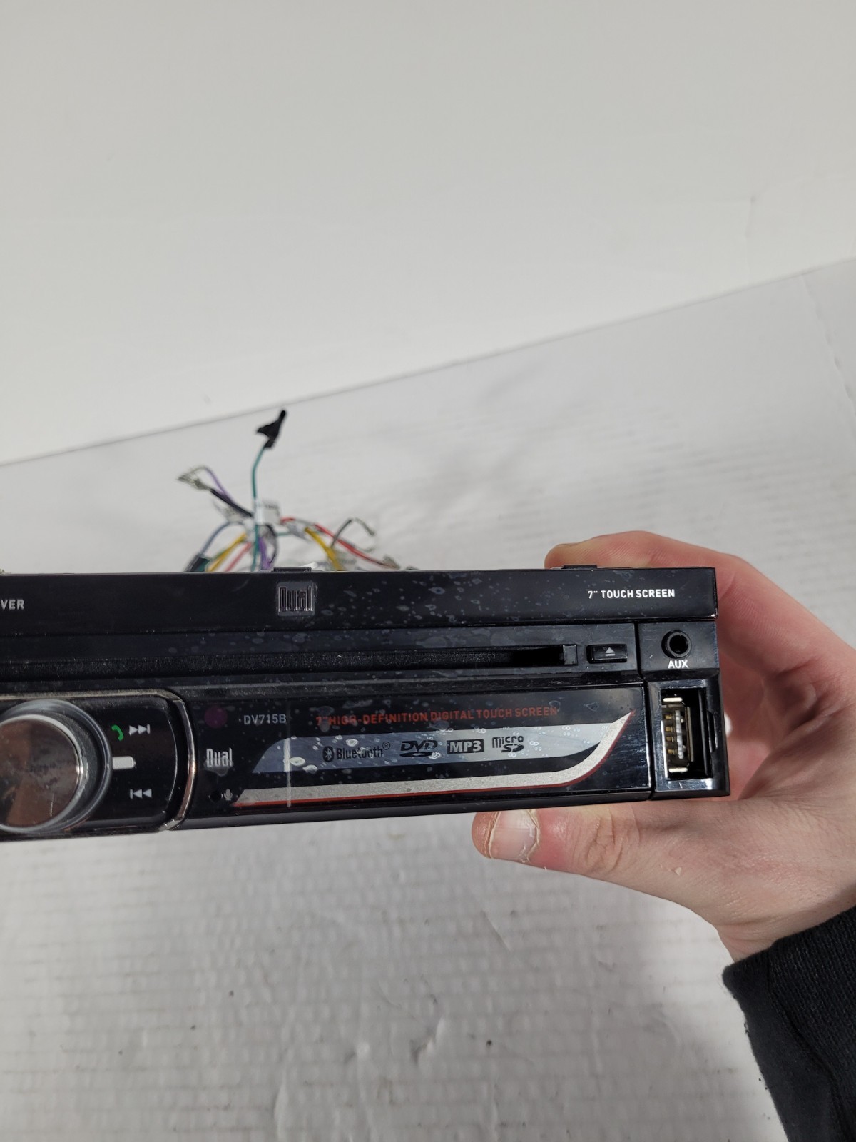 Dual In Dash Receiver Only No Screen DV715B Works Ships Free