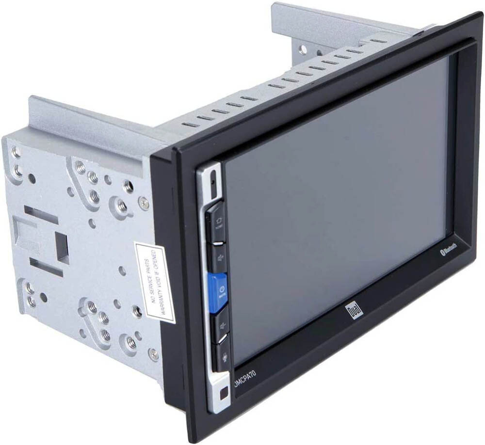 Dual DMCPA70BT(R.B) 7-Inch Mechless Double Din Media Receiver Touchscreen