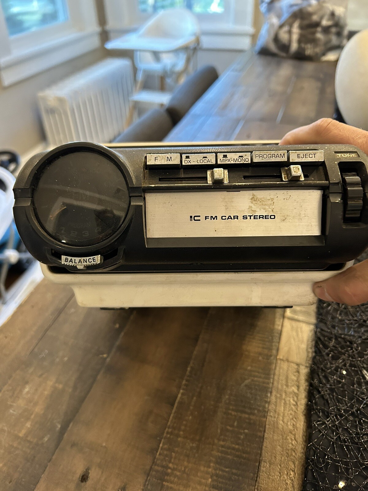 Rare Vintage PANASONIC CQ-880EU Car Radio FM 8 Track Player Stereo W/ Cabinet