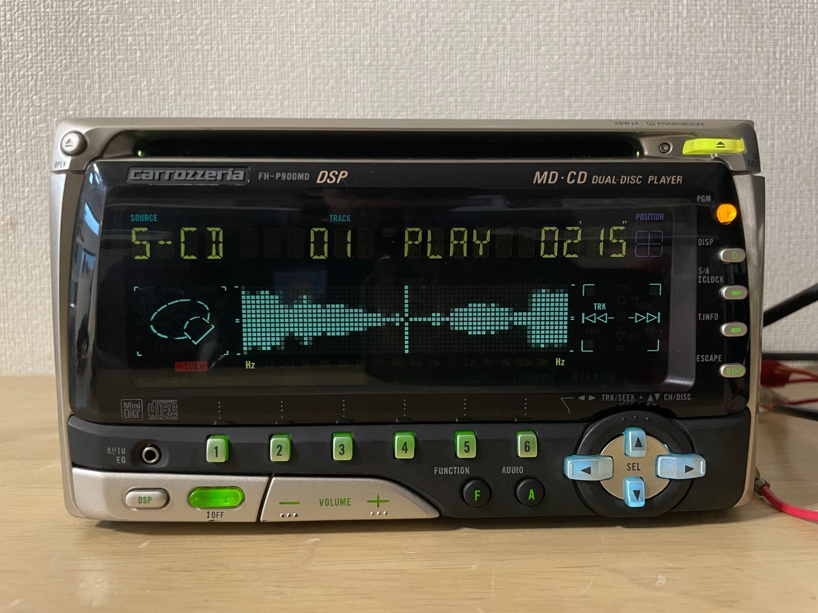 Pioneer Carrozzeria FH-P900MD 2DIN Car Audio CD MD Bluetooth Player Tested
