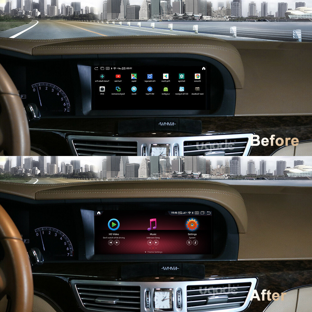 Ugode 10.25inch Android Screen UPGRADE GPS Mercedes Benz S W221 2010-2013 NTG3.5