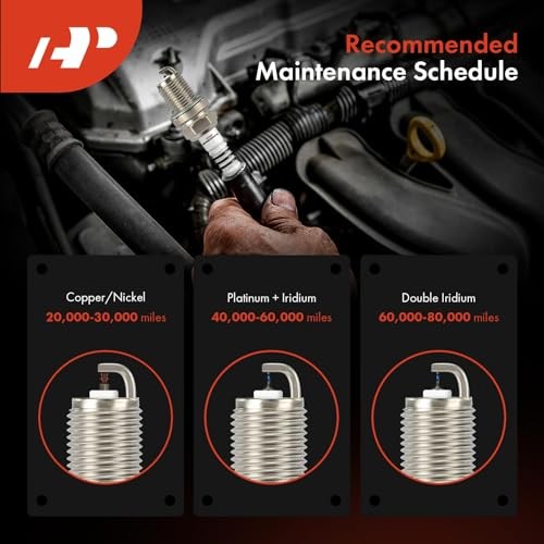 Iridium & Platinum Spark Plugs Compatible with Mercedes-Benz C300, C350e,