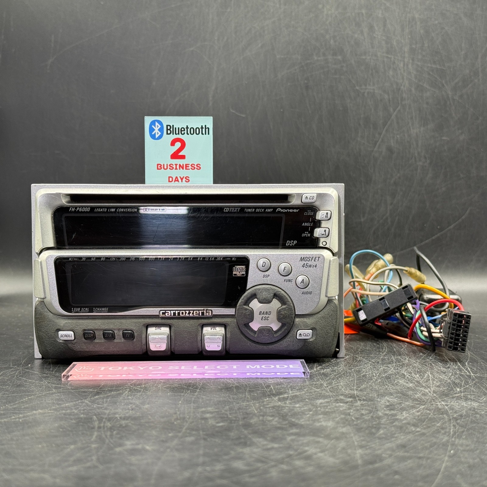 Pioneer Carrozzeria FH-P6000 2DIN Car Audio CD Cassette Bluetooth Player Stock