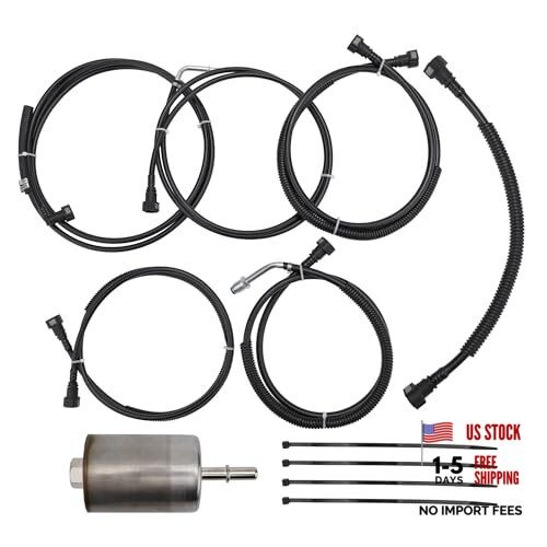 FL-FG0810 Fuel Lines Kit Nylon Compatible with GMC Yukon 2002-2004, Fit for