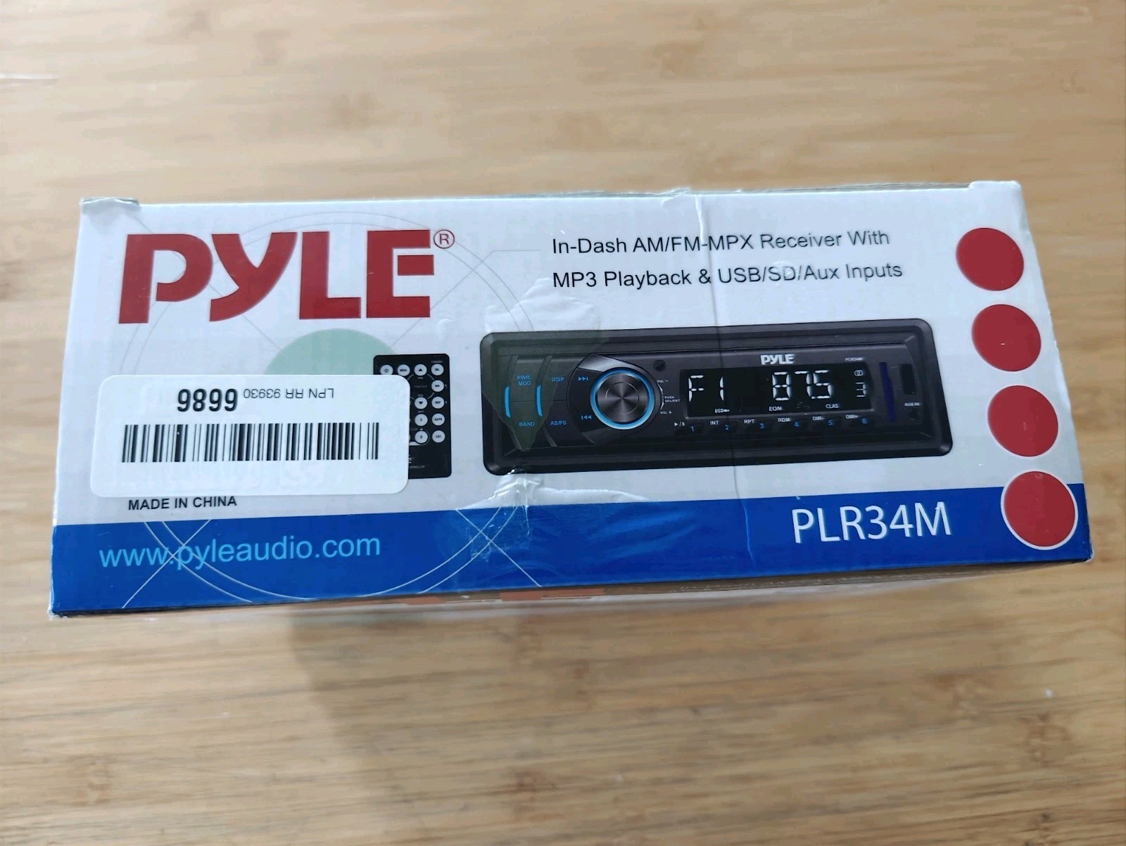 Pyle PLR34M Receiver With Bluetooth AUX USB Open Box NEW