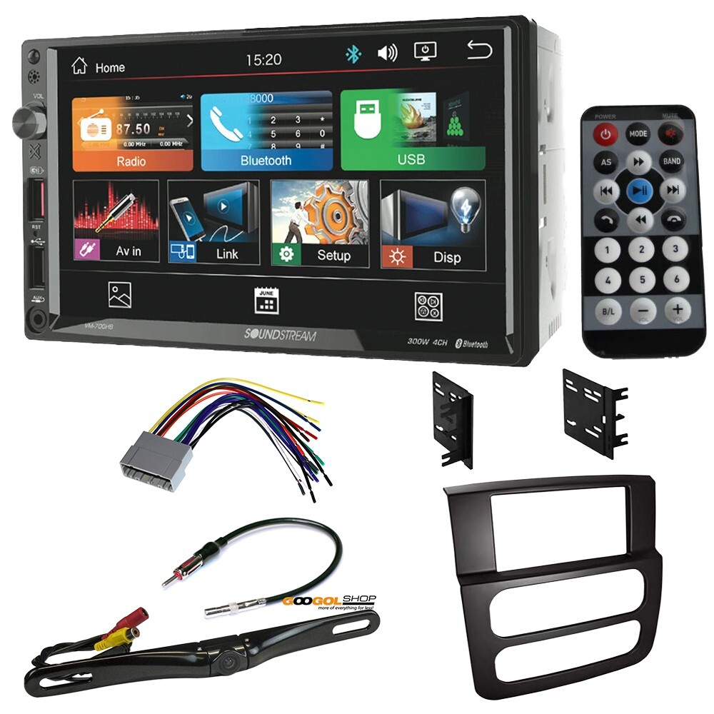 VM-700HB 7″ Double DIN Car Radio Stereo install Kit for 2002-2005 Dodge RAM 1500