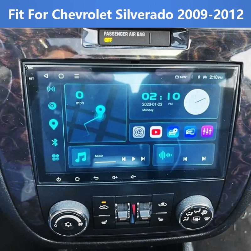 For 2009-2013 Chevrolet Silverado Apple CarPlay Android 14 Radio Stereo GPS WiFi