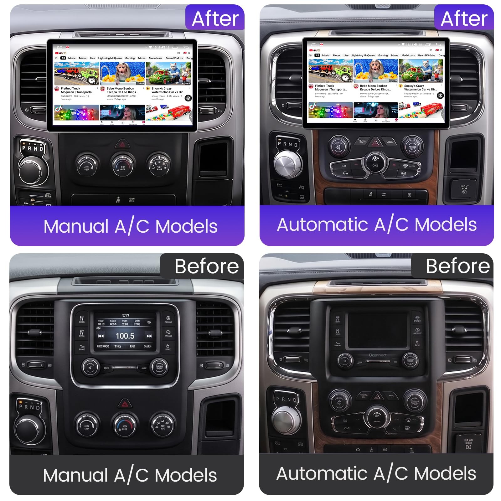 11.5-Inch Octa Core Car Radio Stereo for Dodge Ram 1500 2500 3500 – Android 13