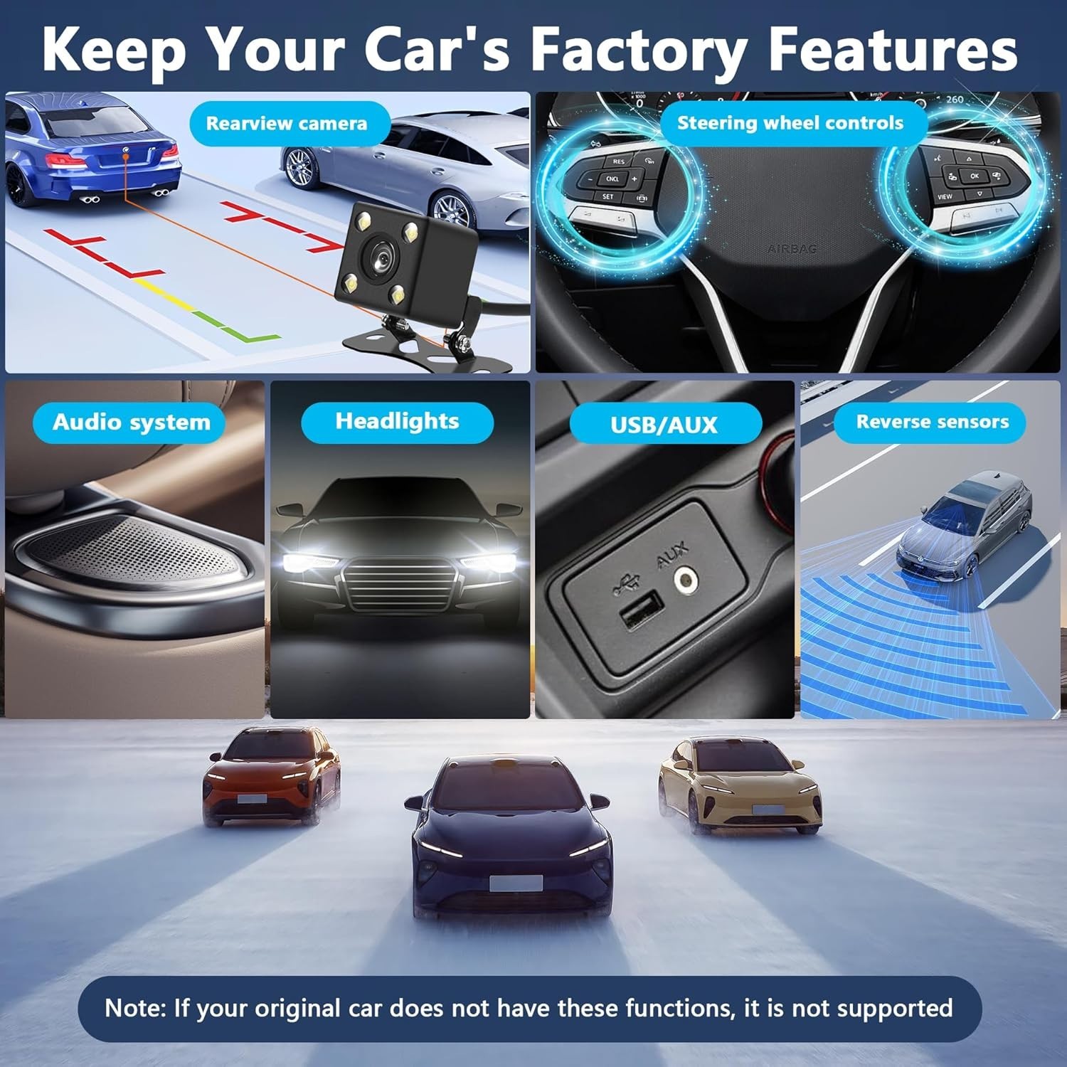 Ultimate Single Din Car Stereo with Backup Camera, Apple Carplay & Android Auto