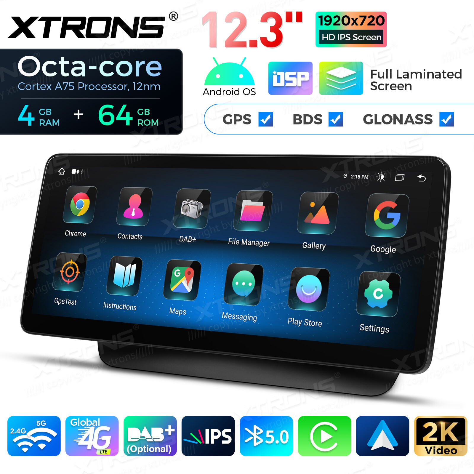 12.3″ 4G Android 14 8-Core Car Stereo GPS Navi SWC BT For Benz E-Class A207 C207