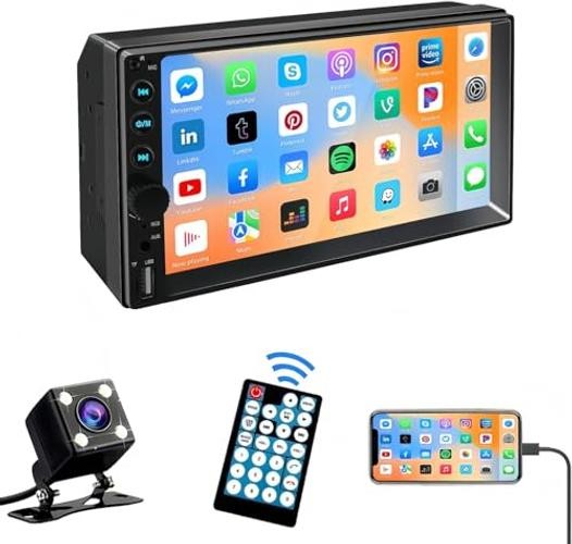 Double Din Car Stereo, 7 Inch HD Touch Screen Car Radio with Backup Camera,