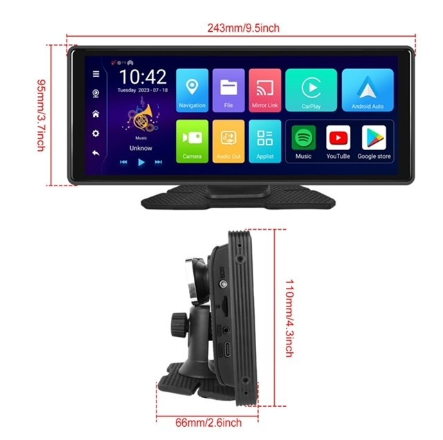 9.26 1 ch backup camera Touch Screen Wireless Apple Carplay Car Android google
