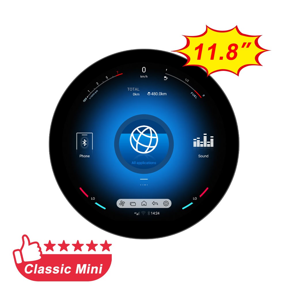 Android For BMW Mini Cooper R56 R60 2007-2014 Car Multimedia Video Player 11.8″