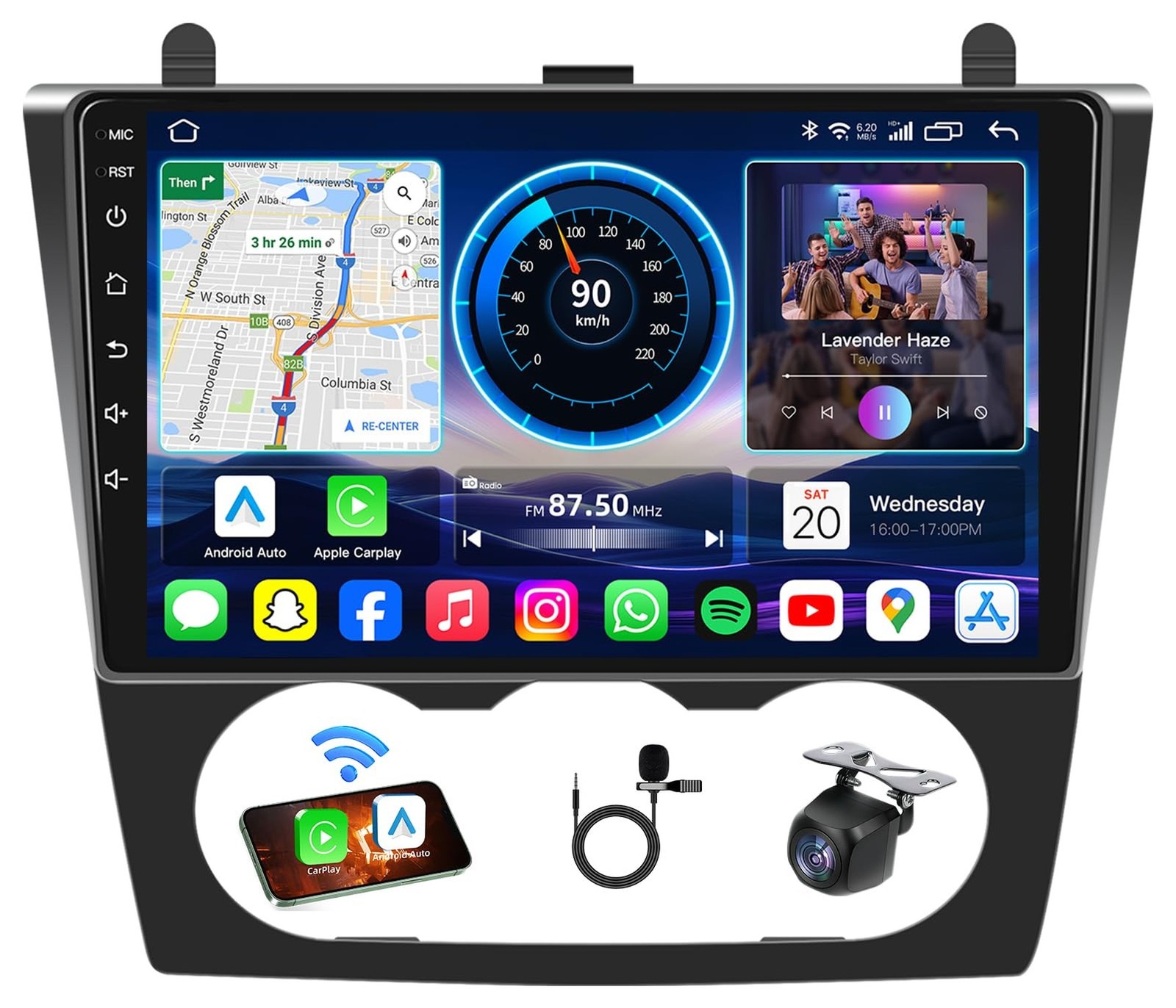 Upgrade 4Core+64GB Car Radio for Nissan Altima 2007-2012: Android 13 Stereo 9…