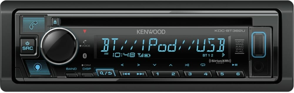 Kenwood KDC-BT382U CD Multimedia Receiver with SiriusXM Tuner