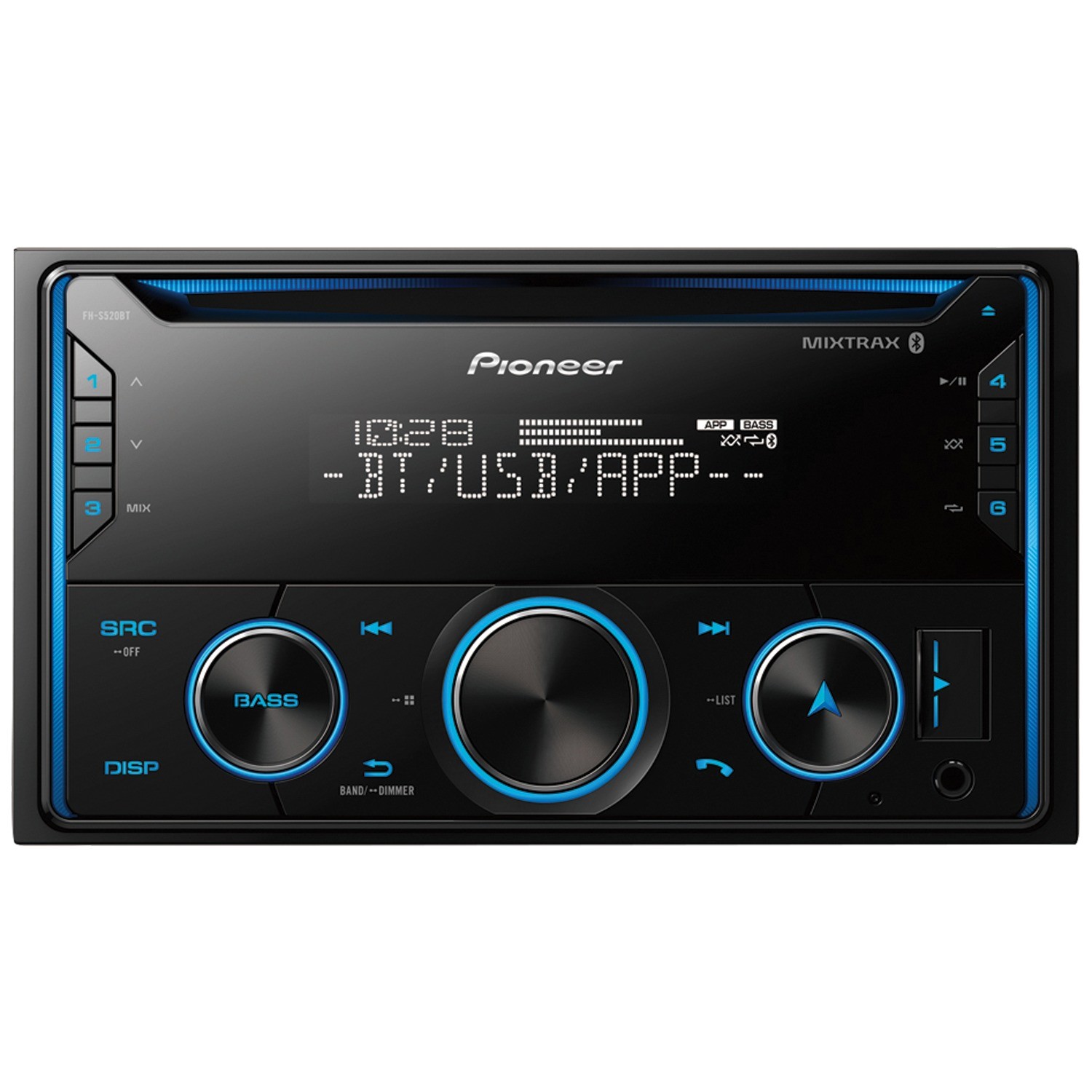 Double-DIN CD Receiver, Bluetooth