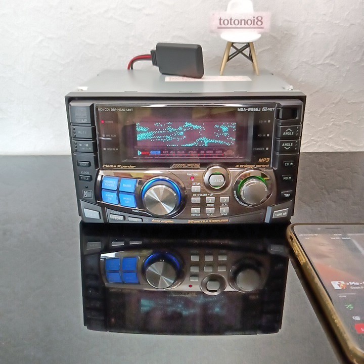 Alpine MDA-W966J 2DIN Car Audio CD MD DSP Ai-NET Bluetooth Tested Ships in 1 Day
