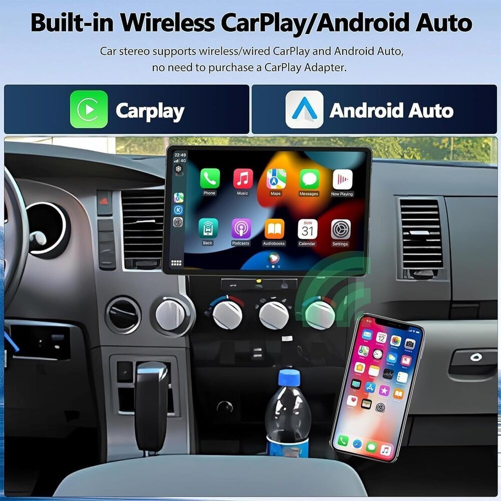 Apple Carplay For Toyota Tundra 2007-2013 Sequoia 2008-2018 Car Stereo GPS Radio