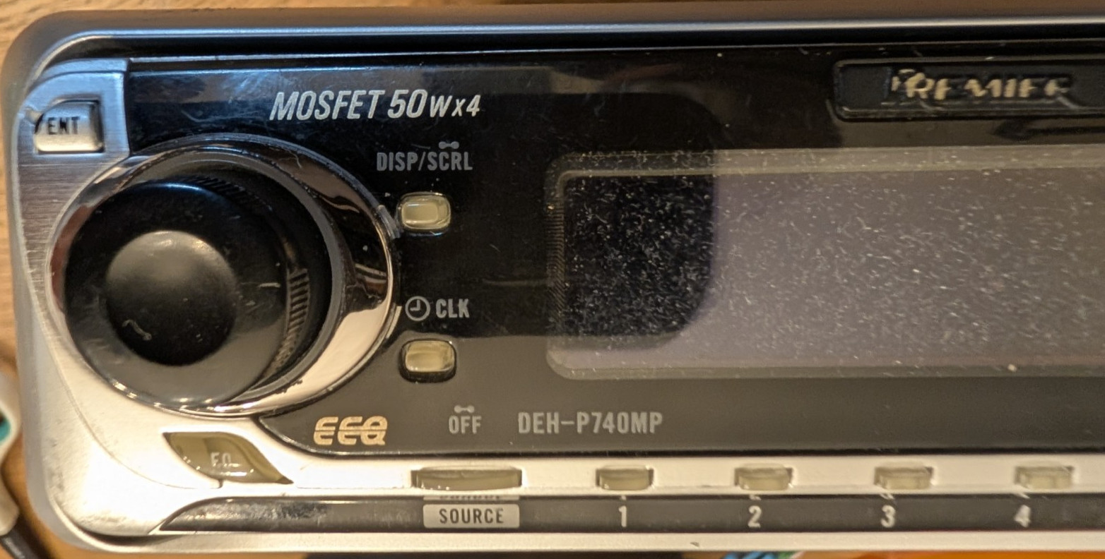 PIONEER PREMIER DEH-P740MP Car Audio Receiver CD Player Rare Old School NOTES