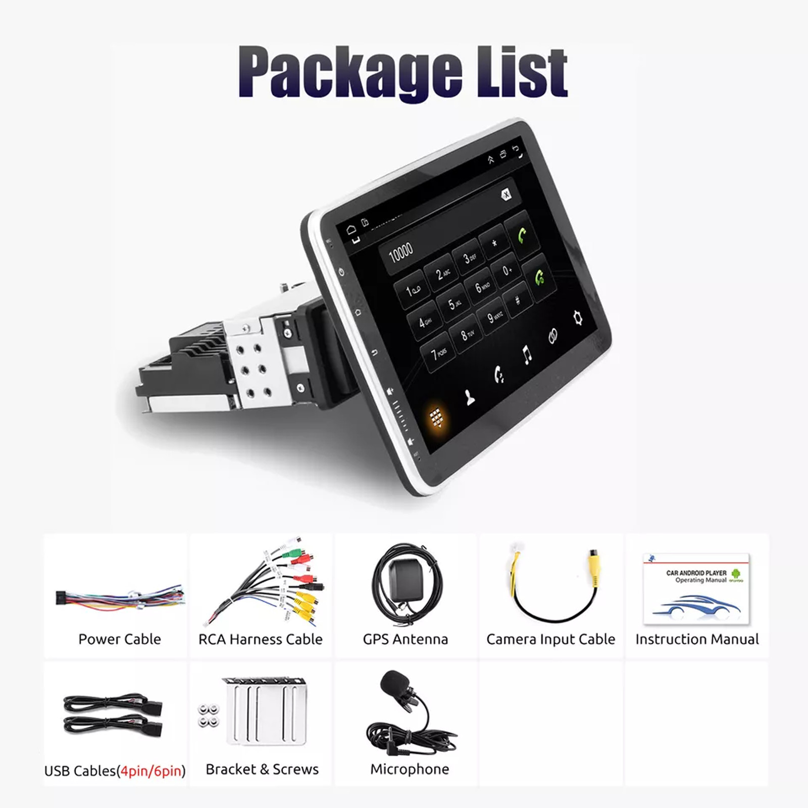 Single 1 Din Car Stereo Radio Bluetooth MP3 Player In-dash Head Unit FM/USB/AUX