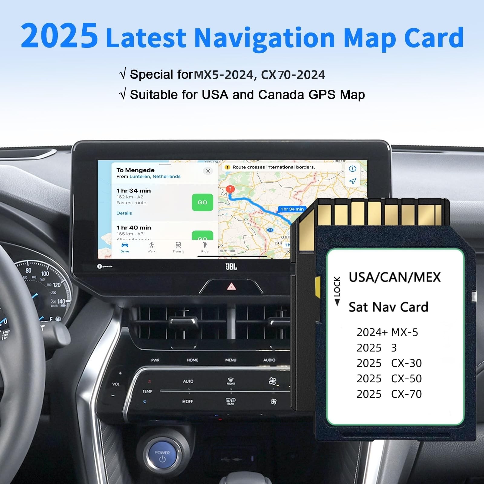 Upgraded Navigation SD Card Map Compatible with 2024+ MX-5, 2025 3/ CX-30, 20…