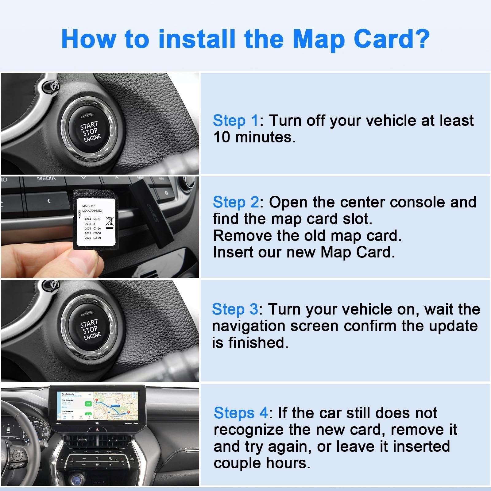 Upgraded Navigation SD Card Map Compatible with 2024+ MX-5, 2025 3/ CX-30, 20…