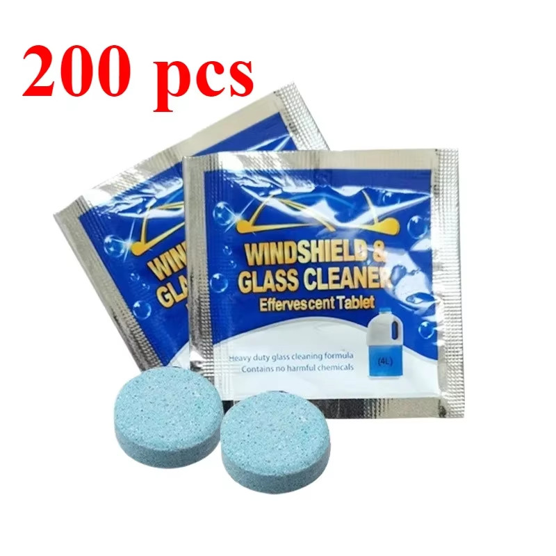 Car Windshield Washer Tablets Effervescent Glass Cleaner Fluid 10-200PCS Pack