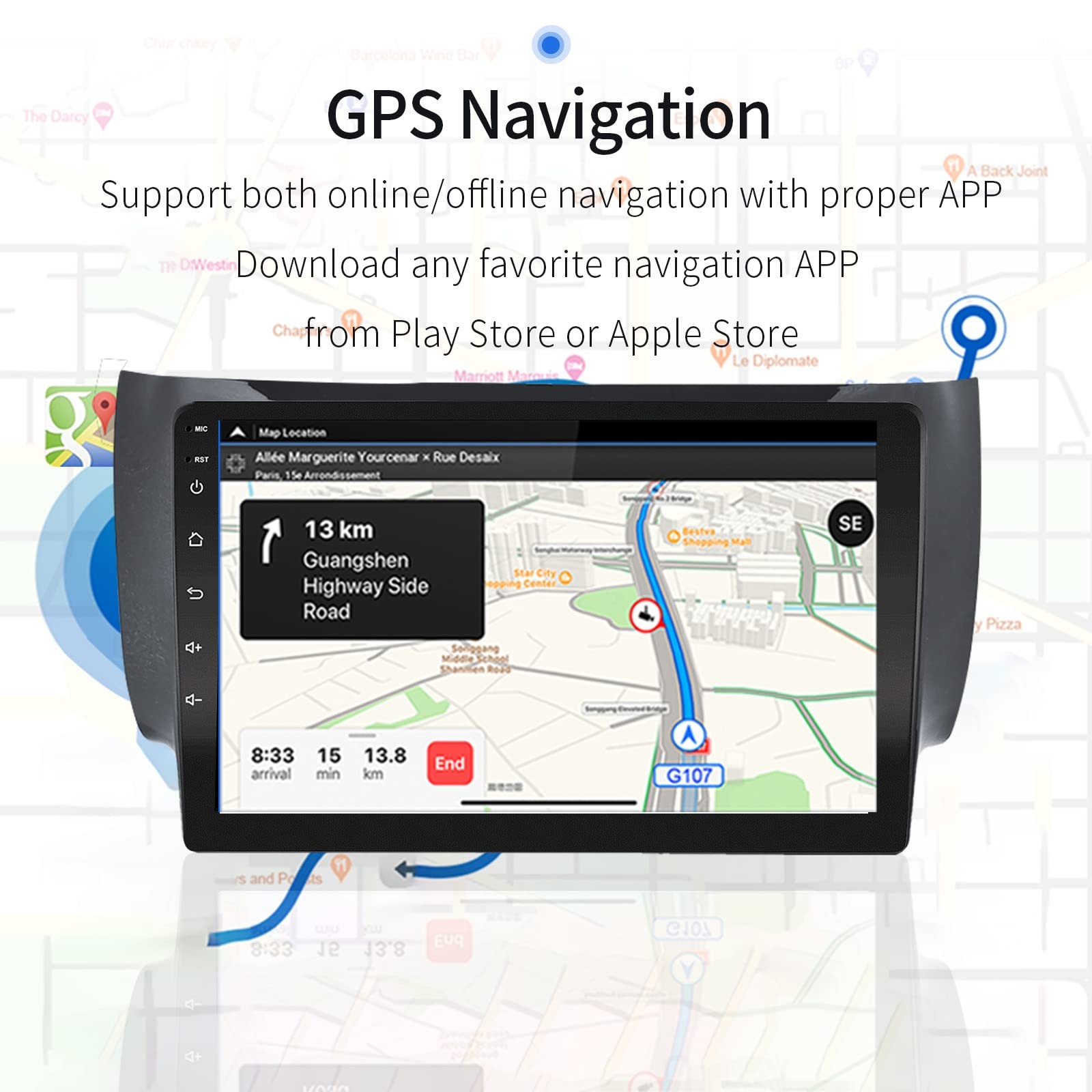 Ezonetronics For 2013-2017 Nissan Sentra Radiobuilt-In Carplayandroid Auto 2G