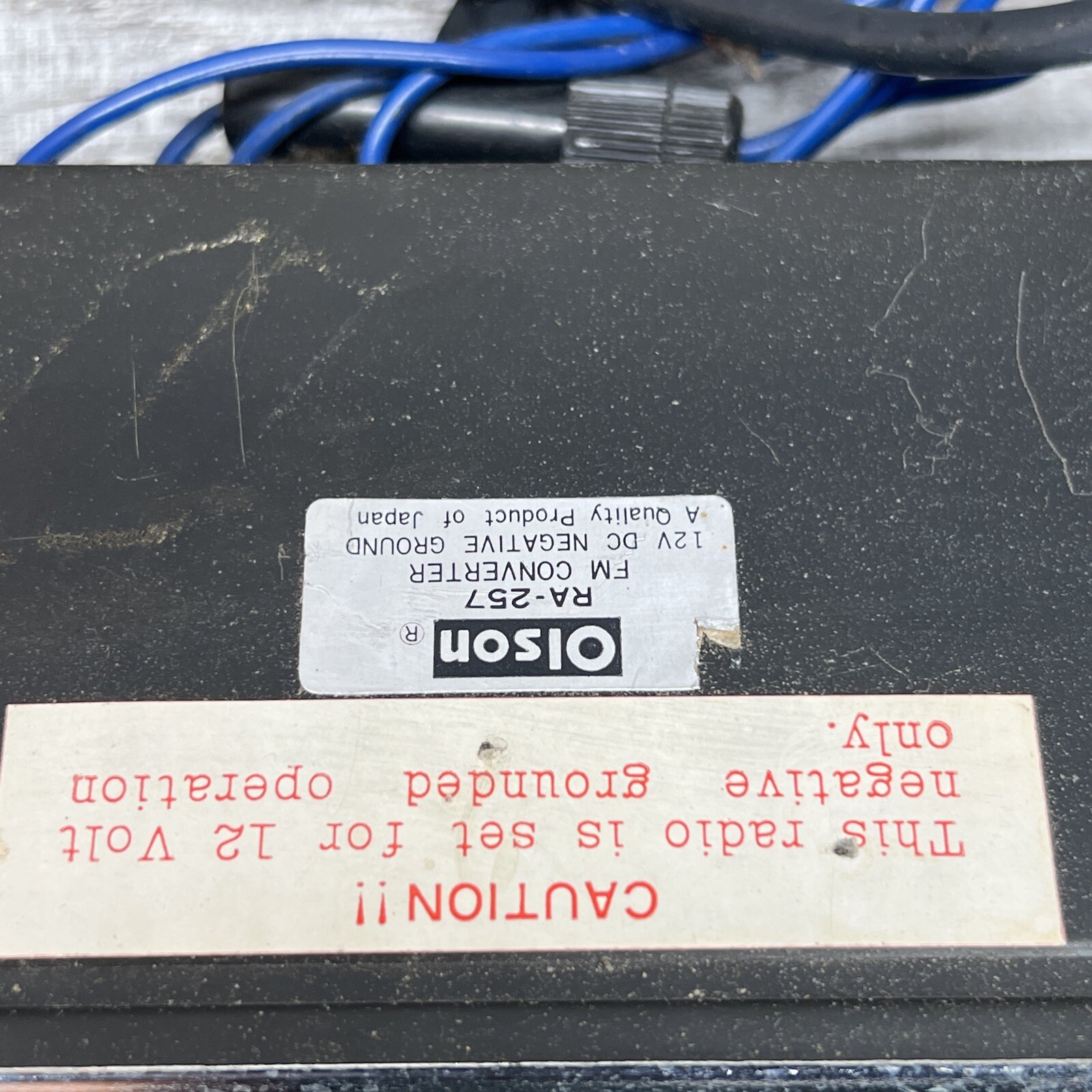 RARE! Vintage Olson RA-257 FM Converter Stereo Auto Radio Solid State Stereo